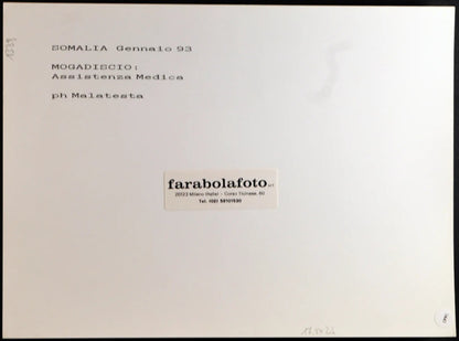 Somalia Assistenza a Modagiscio 1993 Ft 1441 - Stampa 24x18 cm - Farabola Stampa ai sali d'argento