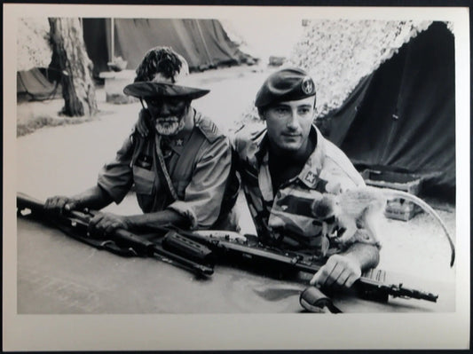 Somalia Militari italiani e Onu 1993 Ft 1446 - Stampa 24x18 cm - Farabola Stampa ai sali d'argento