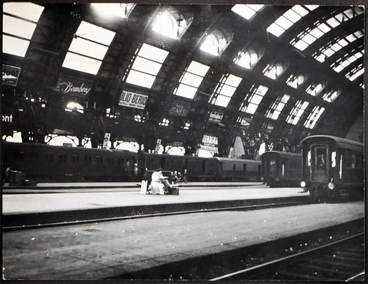 Stazione Centrale Milano 1952 Ft 2330 - Stampa 24x18 cm - Farabola Stampa ai sali d'argento