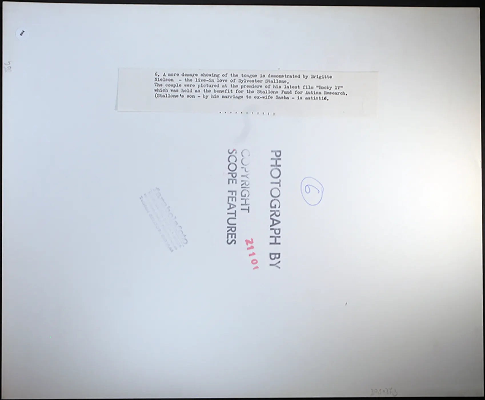 Sylvester Stallone Brigitte Nielsen 1985 Ft 894 - Stampa 27x37 cm - Farabola Stampa ai sali d'argento