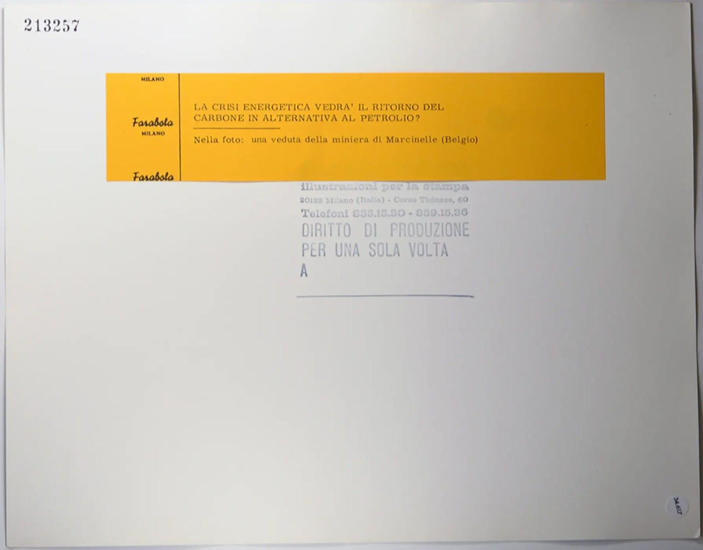 Tragedia di Marcinelle Miniera 1956 Ft 34617 - Stampa 30x24 cm - Farabola Stampa ai sali d'argento