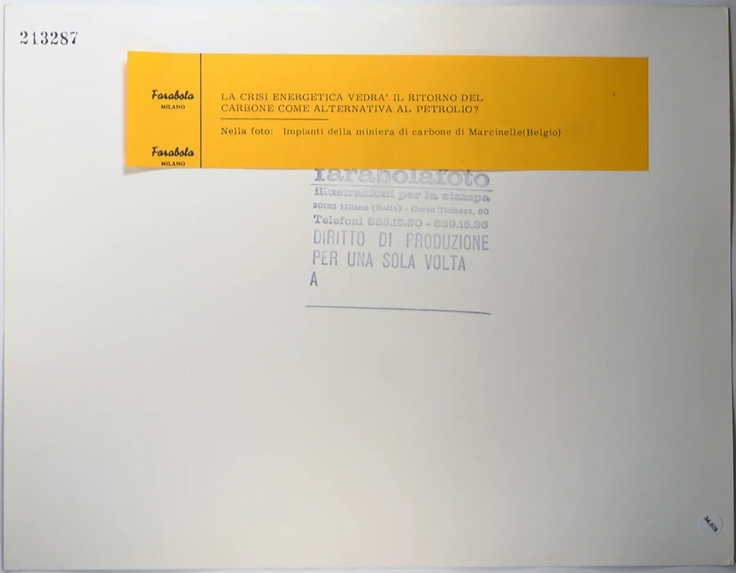 Tragedia di Marcinelle Miniera 1956 Ft 34618 - Stampa 30x24 cm - Farabola Stampa ai sali d'argento
