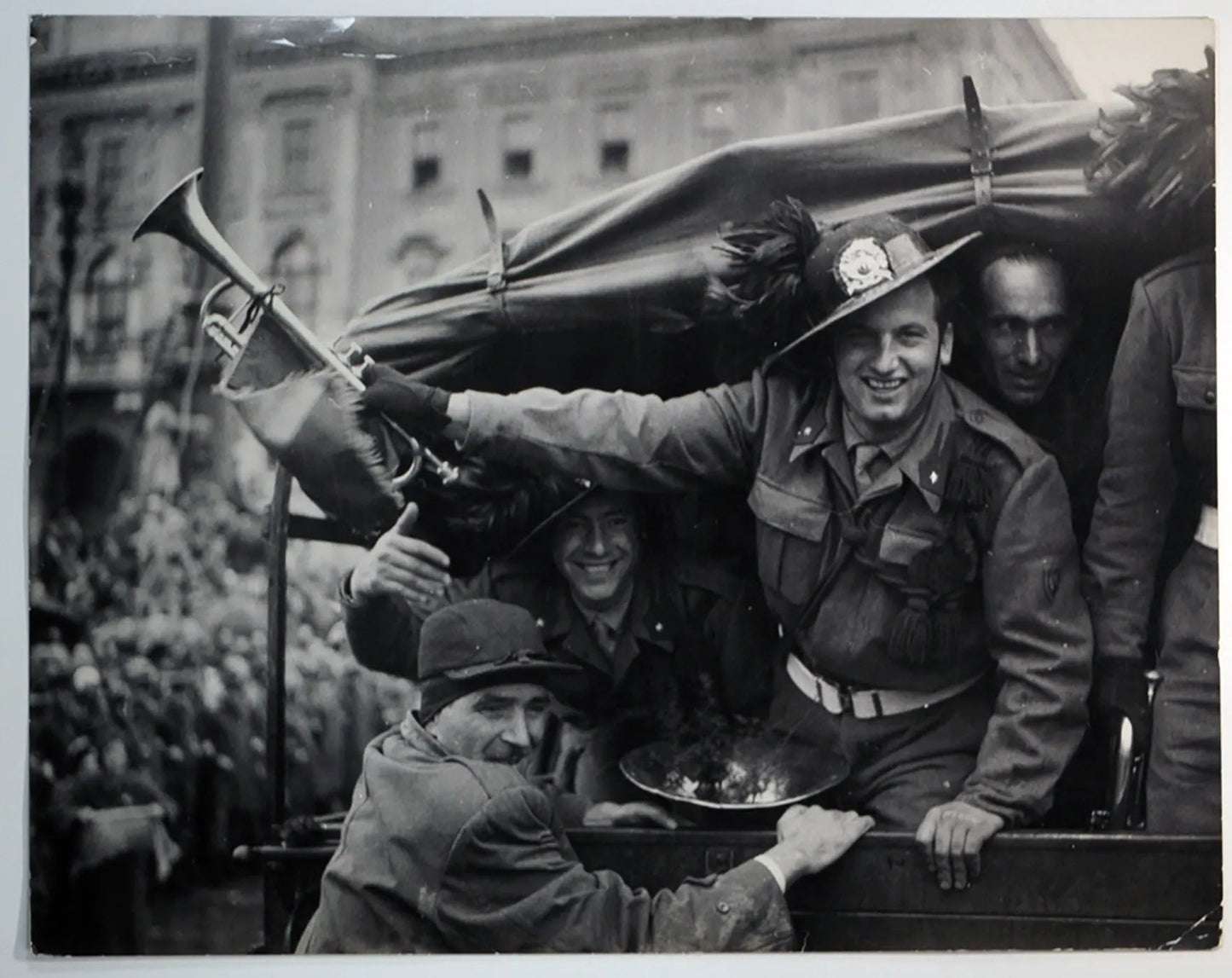 Trieste italiana Festeggiamenti 1954 Ft 34845 - Stampa 21x27 cm - Farabola Stampa ai sali d'argento