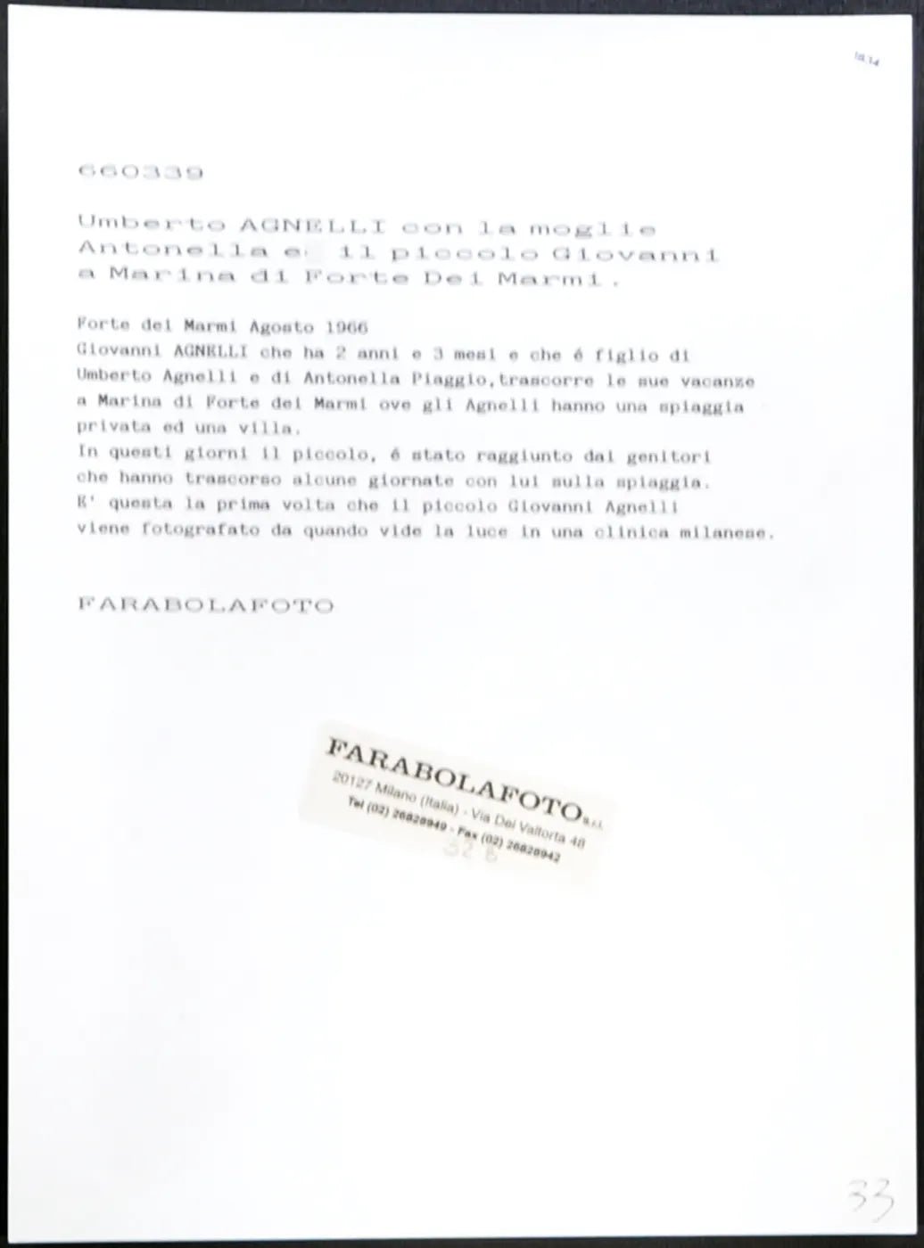 Umberto Agnelli con la famiglia 1966 Ft 1834 - Stampa 24x18 cm - Farabola Stampa ai sali d'argento