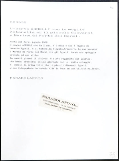 Umberto Agnelli con la famiglia 1966 Ft 1834 - Stampa 24x18 cm - Farabola Stampa ai sali d'argento