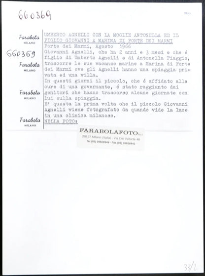 Umberto e Giovanni Agnelli 1966 Ft 1830 - Stampa 24x18 cm - Farabola Stampa ai sali d'argento