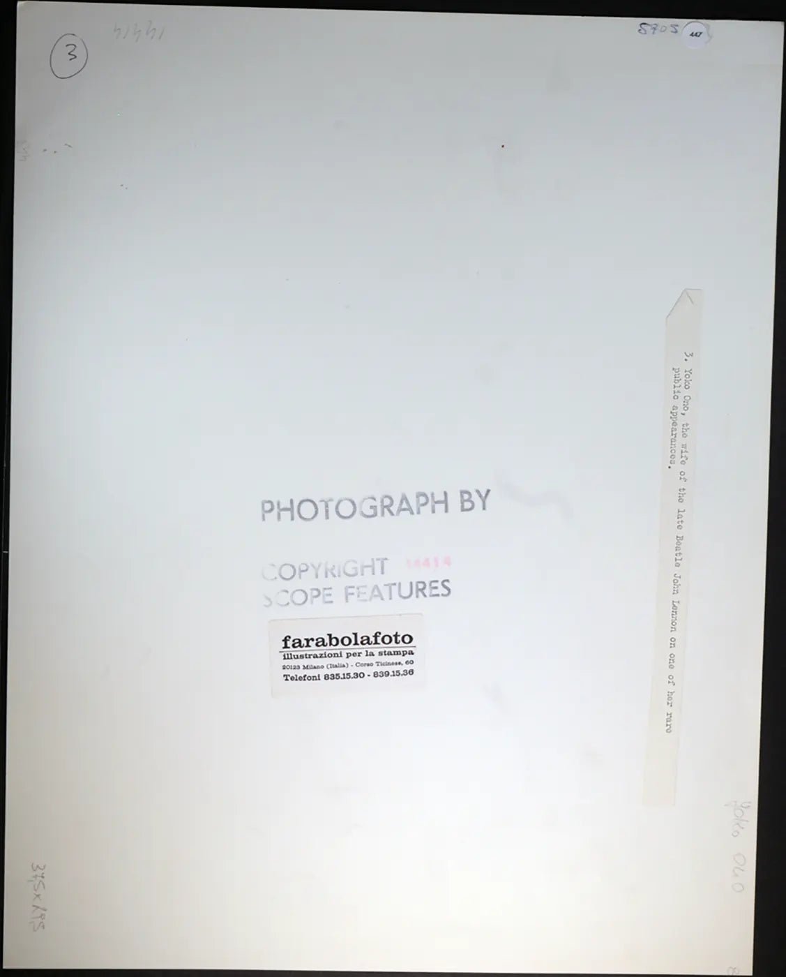 Yoko Ono anni 80 Ft 447 - Stampa 27x37 cm - Farabola Stampa ai sali d'argento